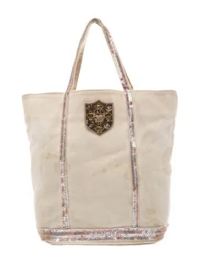 Pre-owned Vanessa Bruno Canvas Tote In Gold