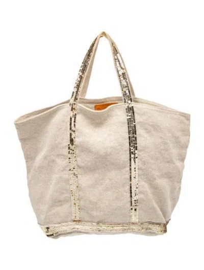 Pre-owned Vanessa Bruno Canvas Tote In Neutral