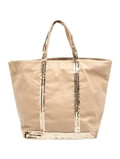 Pre-owned Vanessa Bruno Canvas Tote In Neutrals