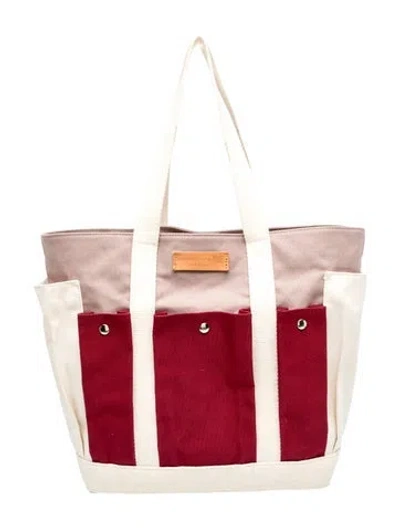 Pre-owned Vanessa Bruno Canvas Tote In Red