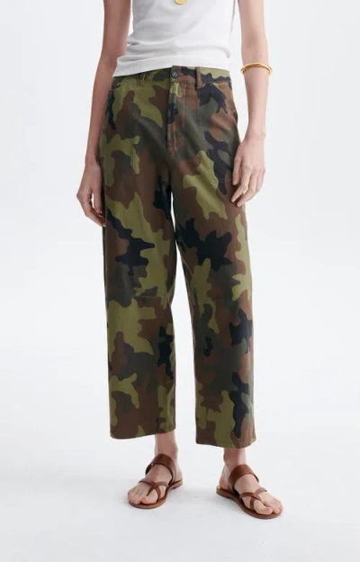 Vanessa Bruno Cargo Wide Leg Trousers In Green