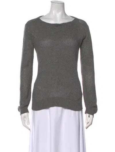 Pre-owned Vanessa Bruno Cashmere Scoop Neck Sweater In Gray