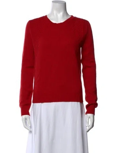 Pre-owned Vanessa Bruno Cashmere Scoop Neck Sweater In Red