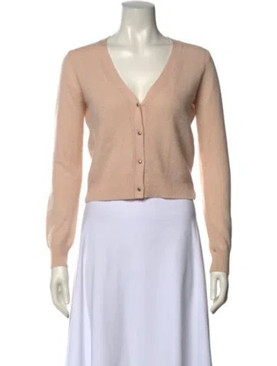 Pre-owned Vanessa Bruno Cashmere V-neck Sweater In Pink