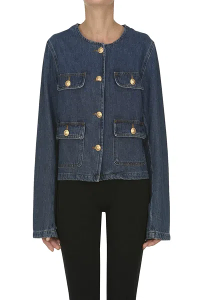 Vanessa Bruno Chanel Style Denim Jacket In Blue