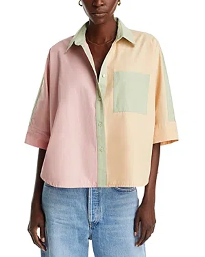 Vanessa Bruno Ched Color Blocked Shirt In Multicolor