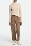 Vanessa Bruno Chino Wide Leg Pants In Kaki