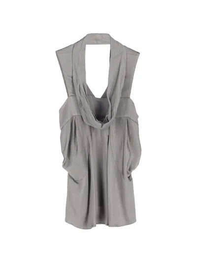Pre-owned Vanessa Bruno Cowl-neck Sleeveless Top In Gray