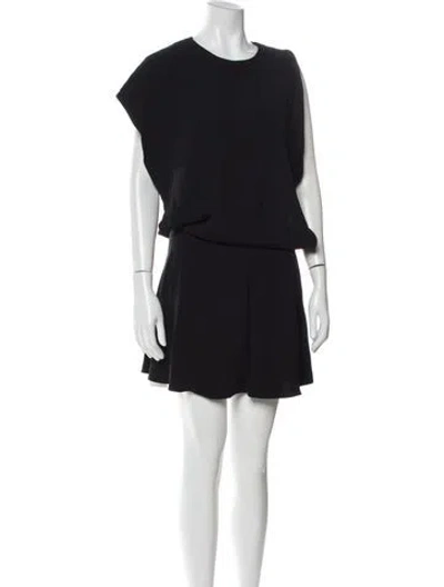 Pre-owned Vanessa Bruno Crew Neck Knee-length Dress In Black