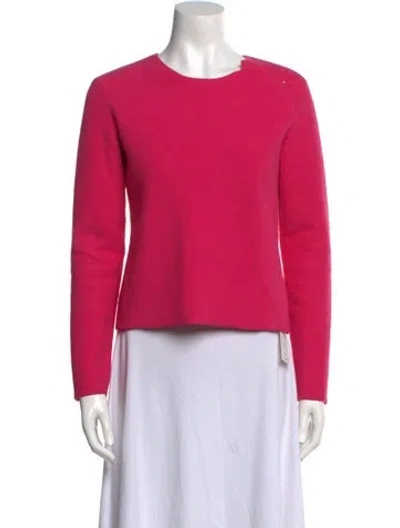 Pre-owned Vanessa Bruno Crew Neck Long Sleeve Sweatshirt In Pink