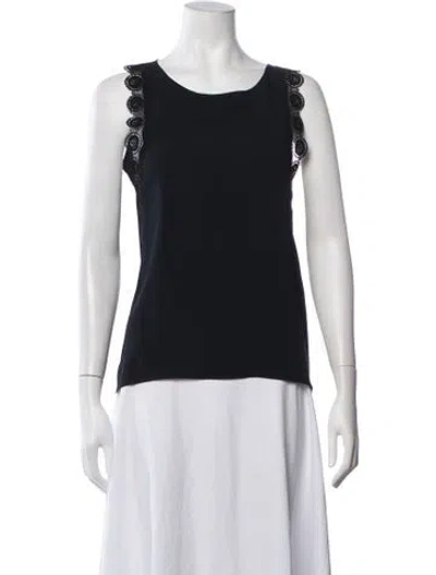 Pre-owned Vanessa Bruno Crew Neck Sleeveless Top In Black