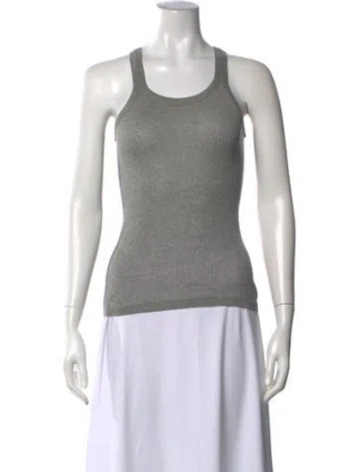 Pre-owned Vanessa Bruno Crew Neck Sleeveless Top In Grey
