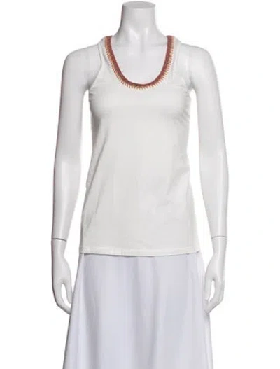 Pre-owned Vanessa Bruno Crew Neck Sleeveless Top In Neutral