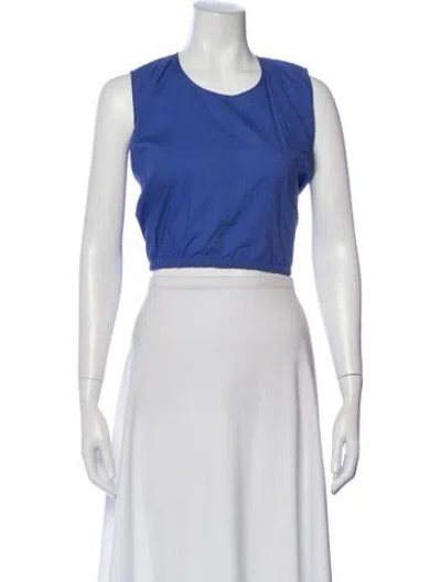 Pre-owned Vanessa Bruno Crew Neck Sleeveless Top In White