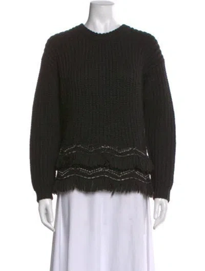 Pre-owned Vanessa Bruno Crew Neck Sweater In Black