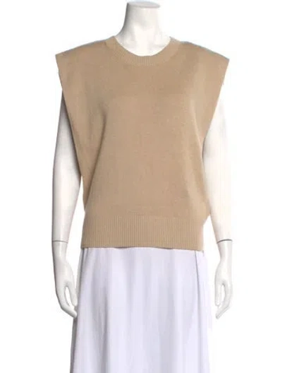 Pre-owned Vanessa Bruno Crew Neck Sweater In Neutrals