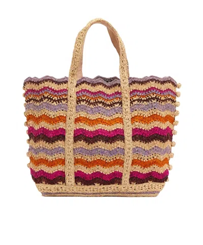 Vanessa Bruno Crocheted Handbag In Nude