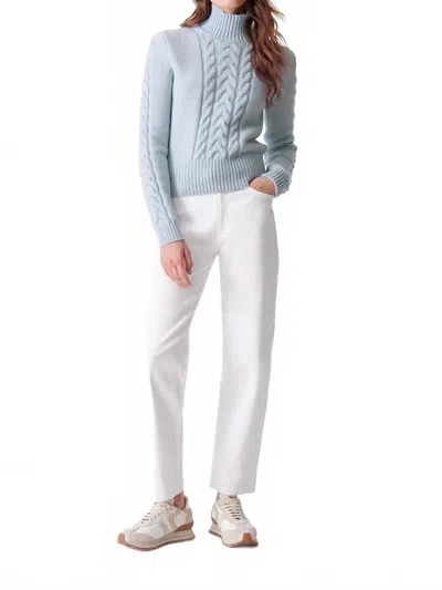 Vanessa Bruno Dabatha Straight Cut Sweater In Azur In Multi