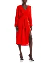 Vanessa Bruno Daessa Midi Dress In Coquelicot