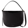 Vanessa Bruno Large Top Handle Curved Shoulder Bag In Black