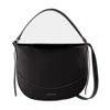 Vanessa Bruno Large Top Handle Curved Shoulder Bag In Black