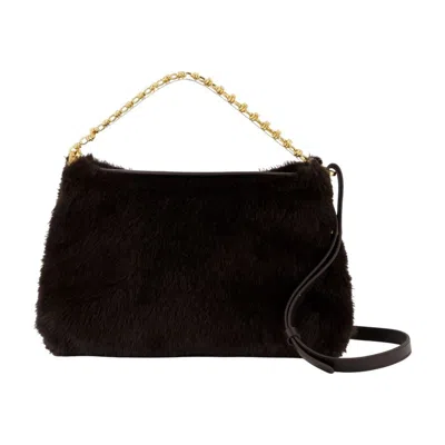 Vanessa Bruno Daily Chain Gm Shoulder Bag - Synthetic - Brown In Black