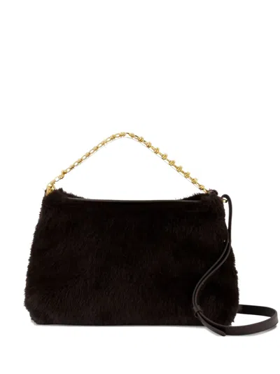 Vanessa Bruno Daily Chain Gm Shoulder Bag In Brown