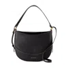 Vanessa Bruno Large Top Handle Curved Shoulder Bag In Black