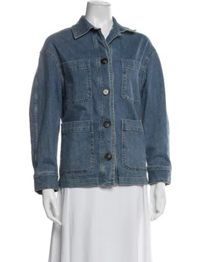 Pre-owned Vanessa Bruno Denim Jacket W/ Tags In Blue