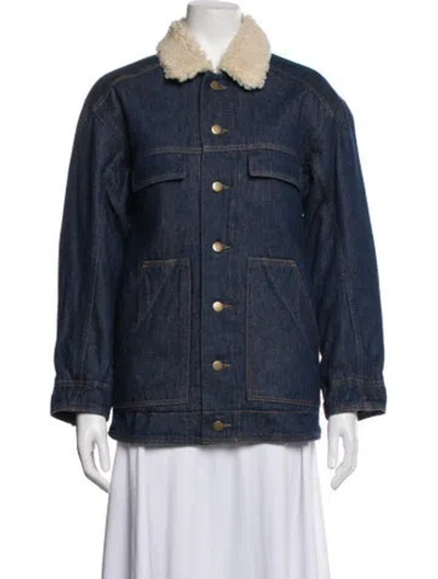 Pre-owned Vanessa Bruno Denim Jacket W/ Tags In Blue