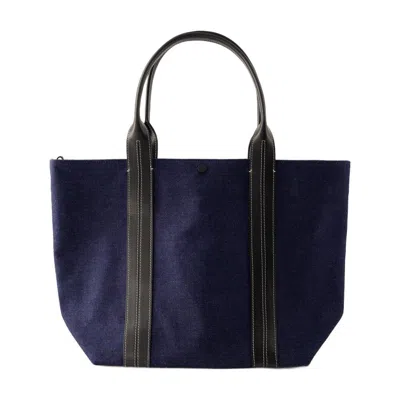 Vanessa Bruno Denim Shopper Bag In Blue