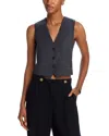Vanessa Bruno Denso V Neck Vest In Anthracite Chine