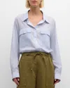 VANESSA BRUNO DIM BUTTON-DOWN COTTON SHIRT