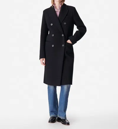 Vanessa Bruno Dionysos Wool Blend Coat In Black