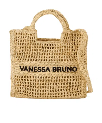 Vanessa Bruno Double Handle Shoulder Bag In Nude