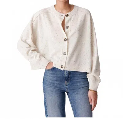 Vanessa Bruno Douve Long Sleeve Cardigan In Nuage In White