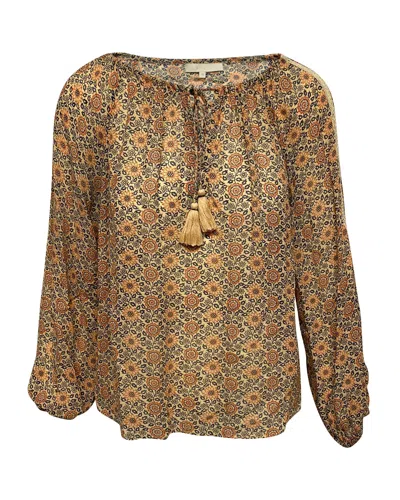 Vanessa Bruno Drawstring Top In Brown Viscose