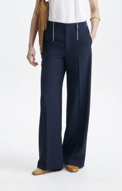 Vanessa Bruno Dulce Tailored Wide Leg Pants In Blue