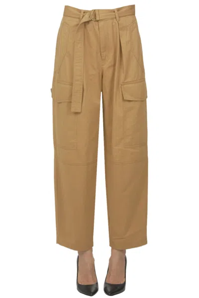 Vanessa Bruno Edan Cargo Trousers In Brown