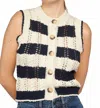 Vanessa Bruno Crew Neck Knitted Vest In Multi