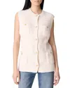 Vanessa Bruno Elisabeth Sleeveless Cardigan In Ecru