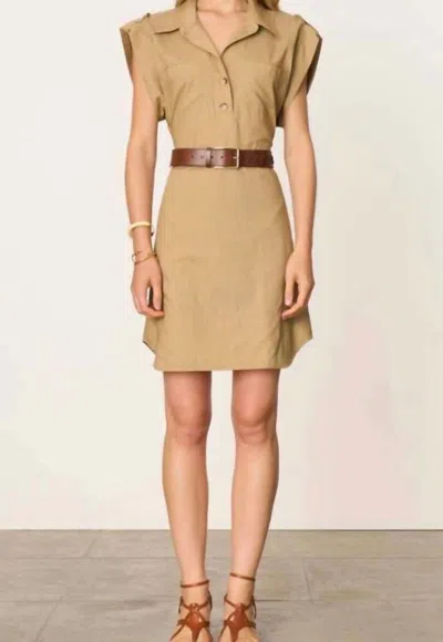 Vanessa Bruno Elmina Dress In Khaki In Brown