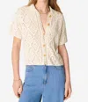 Vanessa Bruno Emarya Pointelle-knit Cotton Cardigan In White