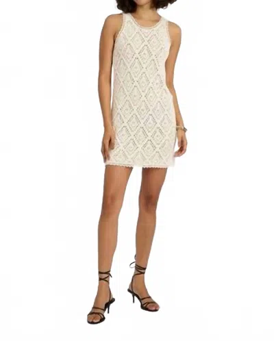 Vanessa Bruno Escarlett Crochet Mini Dress In Ecru In Neutral