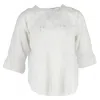 Vanessa Bruno Eyelet Blouse In White Cotton In White