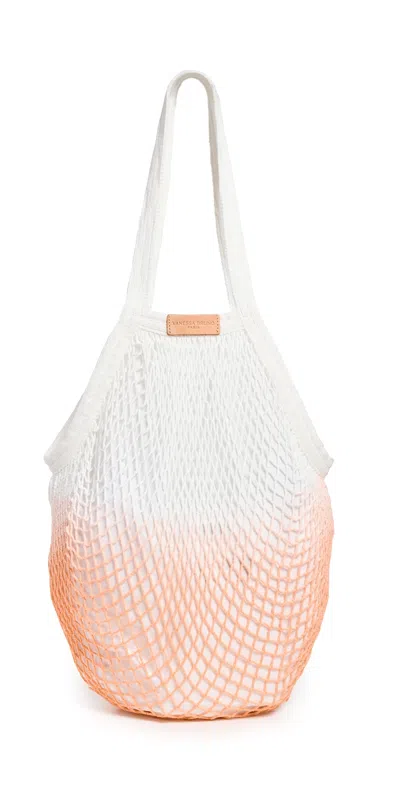 Vanessa Bruno Filet Sac Blanc/corail In Brown