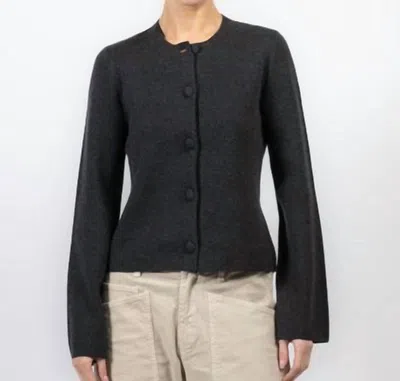 Vanessa Bruno Firmin Ribbed Sweater In Anthracite In Black