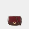 Vanessa Bruno Flap Bag - Leather - Burgundy In Red