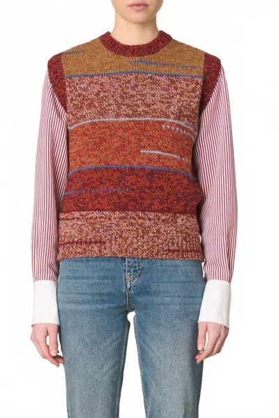 Vanessa Bruno Fleming Sweater Vest In Multi