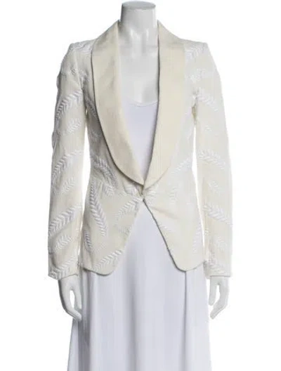 Pre-owned Vanessa Bruno Floral Print Evening Jacket In Neutral